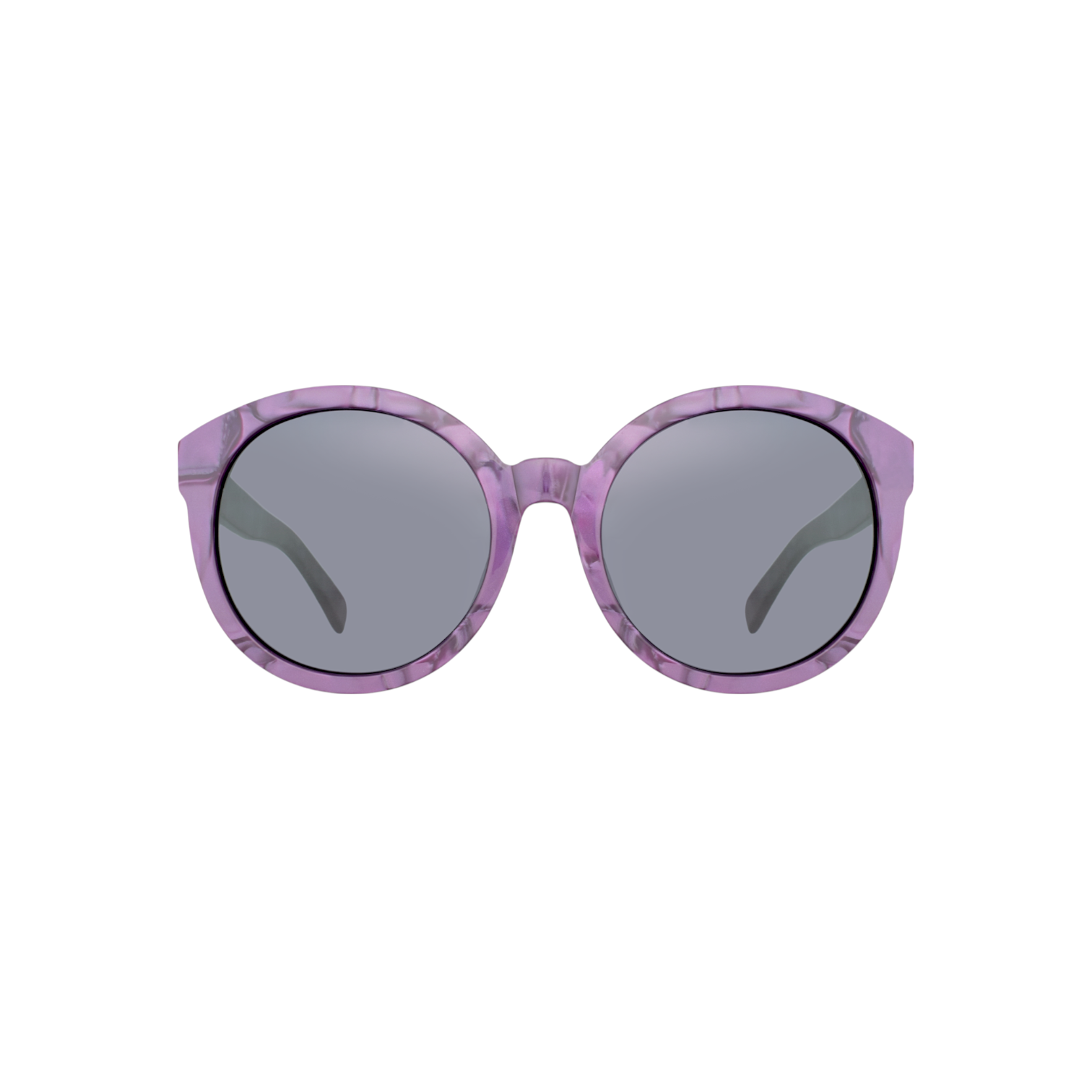 Round Oversized Sunglasses for Women – Purple Havana Statement Frame