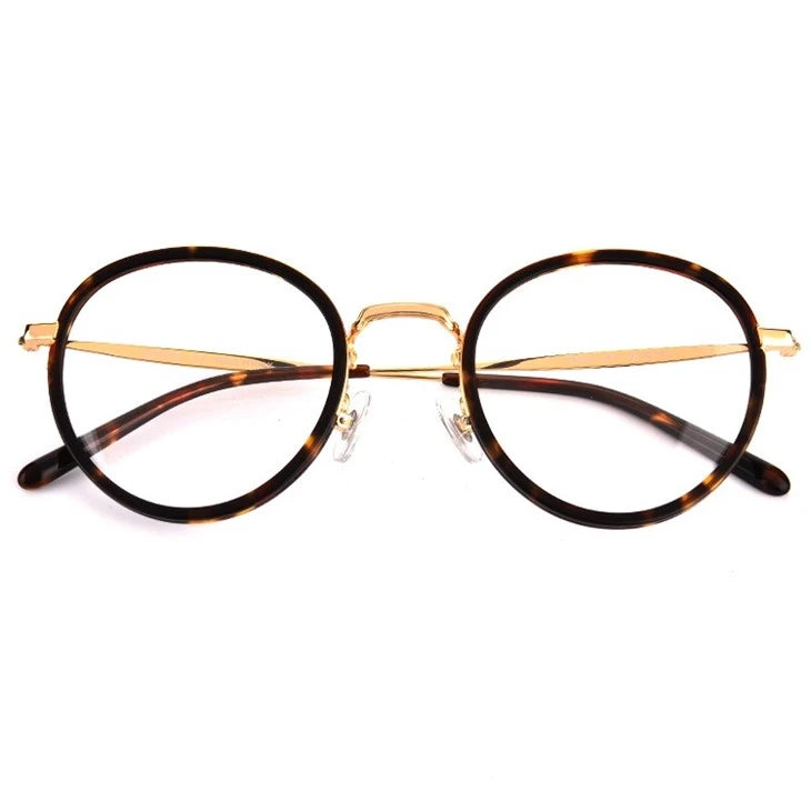 Classic Acetate & Metal Combo Frame – Wayfarer-Inspired Eyeglasses